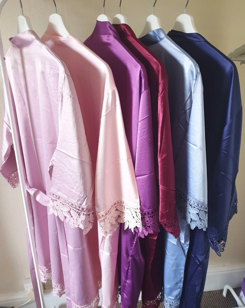 Wedding Dressing Gown Bridesmaid Bride 