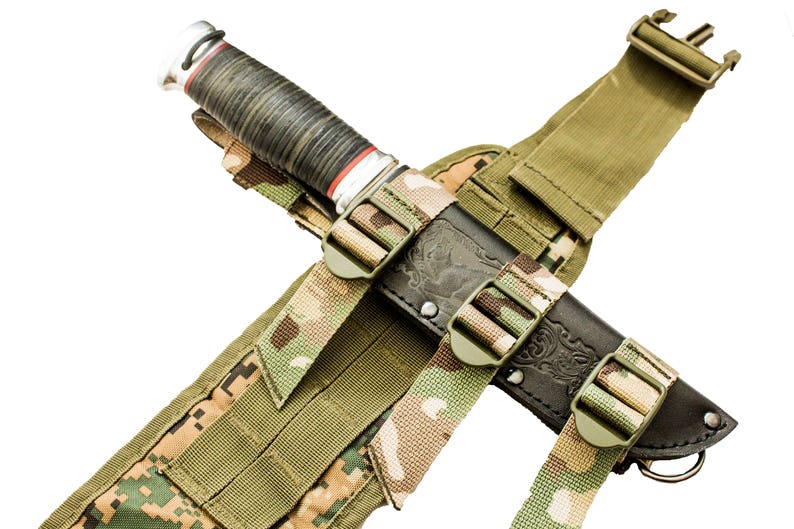 MOLLE Knife Sheath Adapter Adaptor Attachment System Attaching Etsy