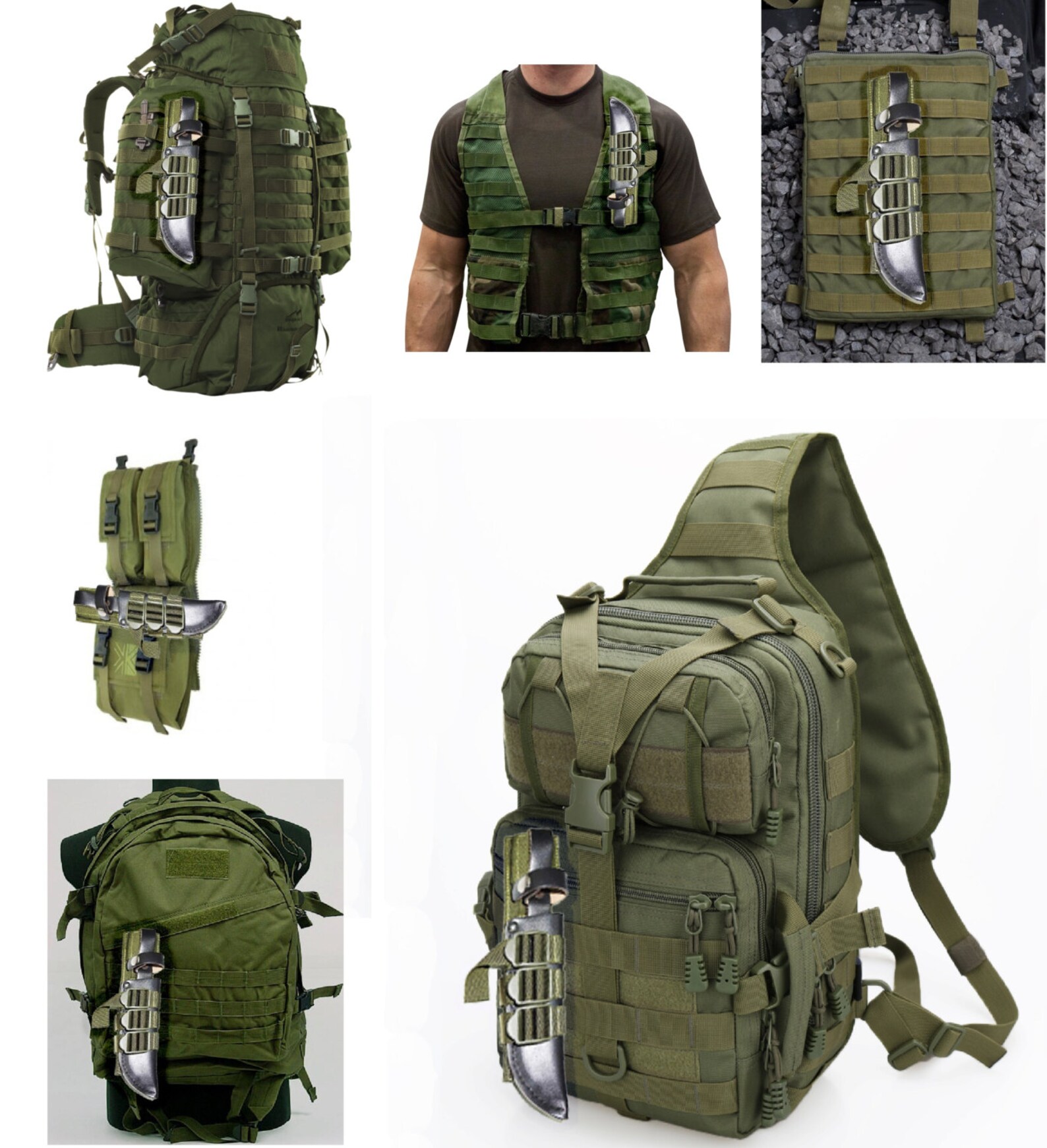 MOLLE Knife Sheath Adapter Attachments for PALS bing Fits Etsy