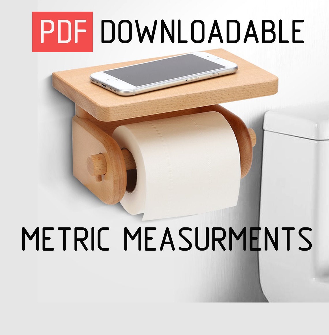 PDF Plans Toilet Paper Holder Roll Dispenser DIY Plans Etsy