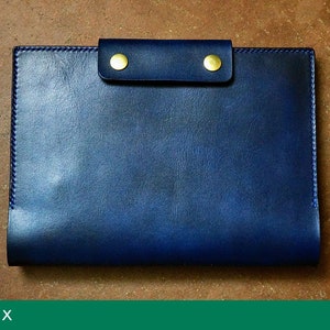 Leather Cover Notebook A5 Pattern PDF/ Printing size A3 image 3