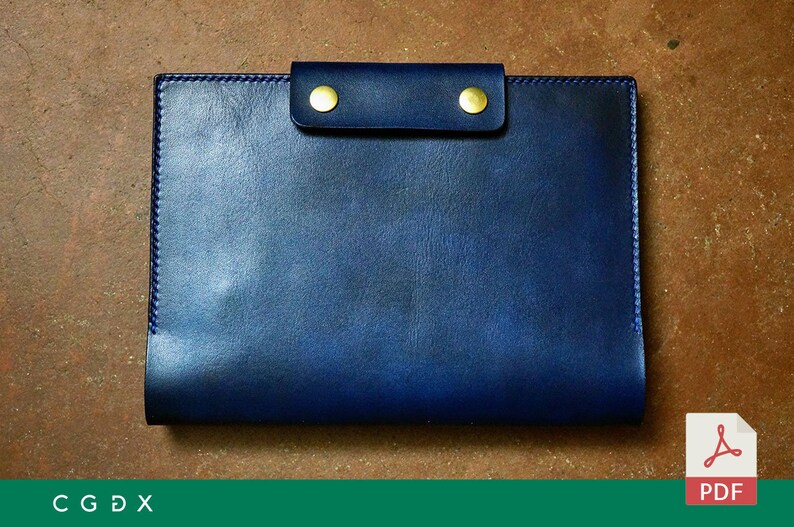 Leather Cover Notebook A5 Pattern PDF/ Printing size A3 image 3