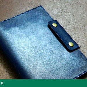 Leather Cover Notebook A5 Pattern PDF/ Printing size A3 image 2