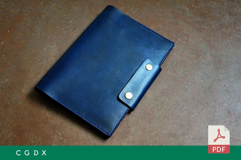 Leather Cover Notebook A5 Pattern PDF/ Printing size A3 image 7