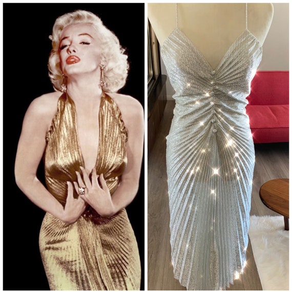 marilyn monroe silver dress