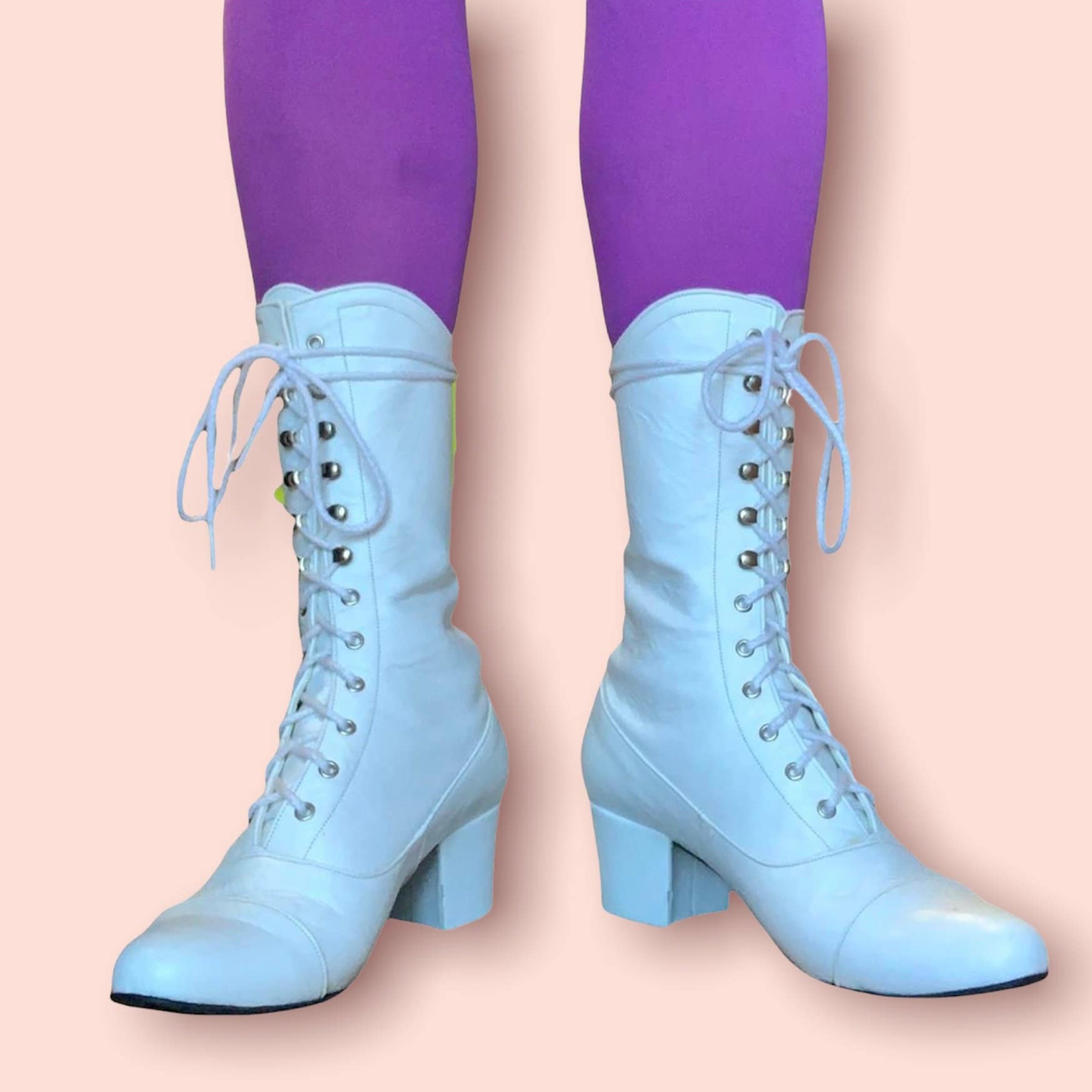 White Gogo Boots - Etsy