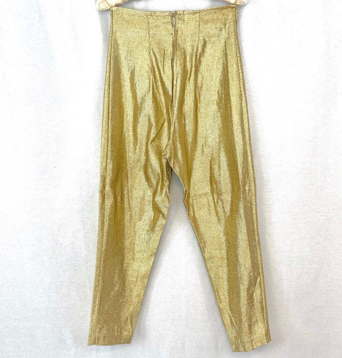 50s Gold Lamè Pants Lurex | Etsy