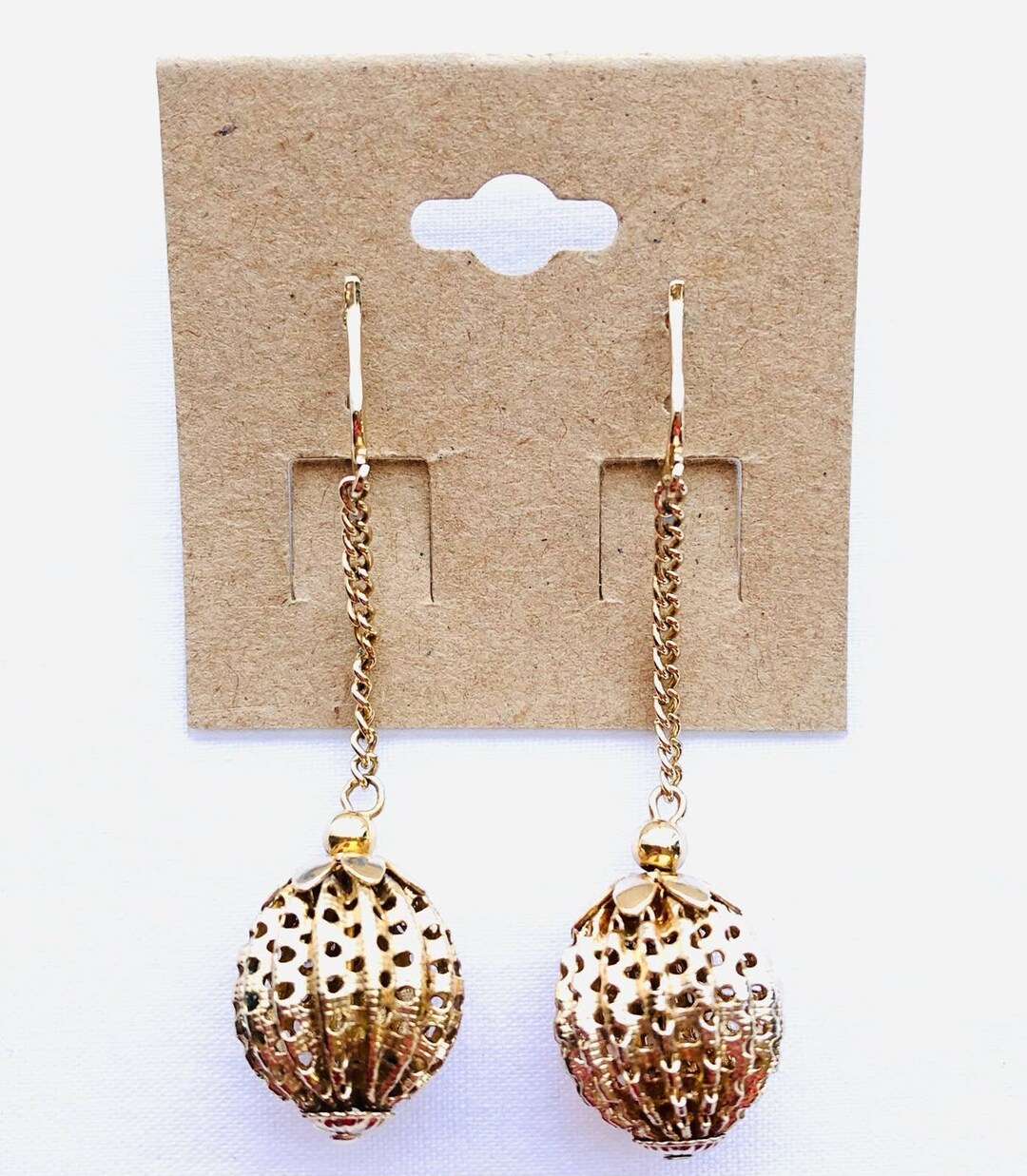 Vintage Disco Ball Dangle Earrings Signed Sarah Cov Etsy