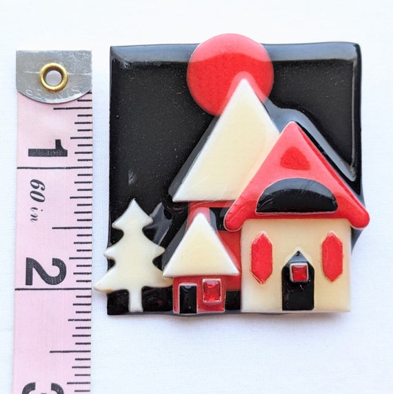 Vintage House Pins By Lucinda Brooch Pin - image 5