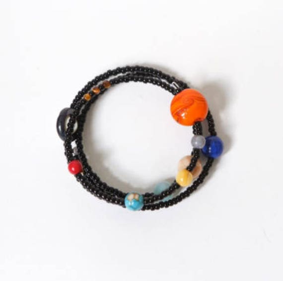 etsy solar system bracelet