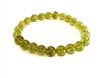 Peridot, Natural Stone, Jewelry, Gemstone, Crystal, Rock, Bracelet, August Birthday Gift