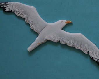 Sizes 100mm to 1200mm NEW Acrylic Seagull Beach Bird Flying Animal Mirror 