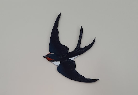 Wooden Birds Flying Swallows Plywood Blank Shapes for Crafts DIY Projects Decor