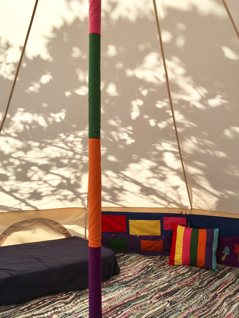 Bell Tent Pole Cover Decorative Glamping Camping Festival Etsy