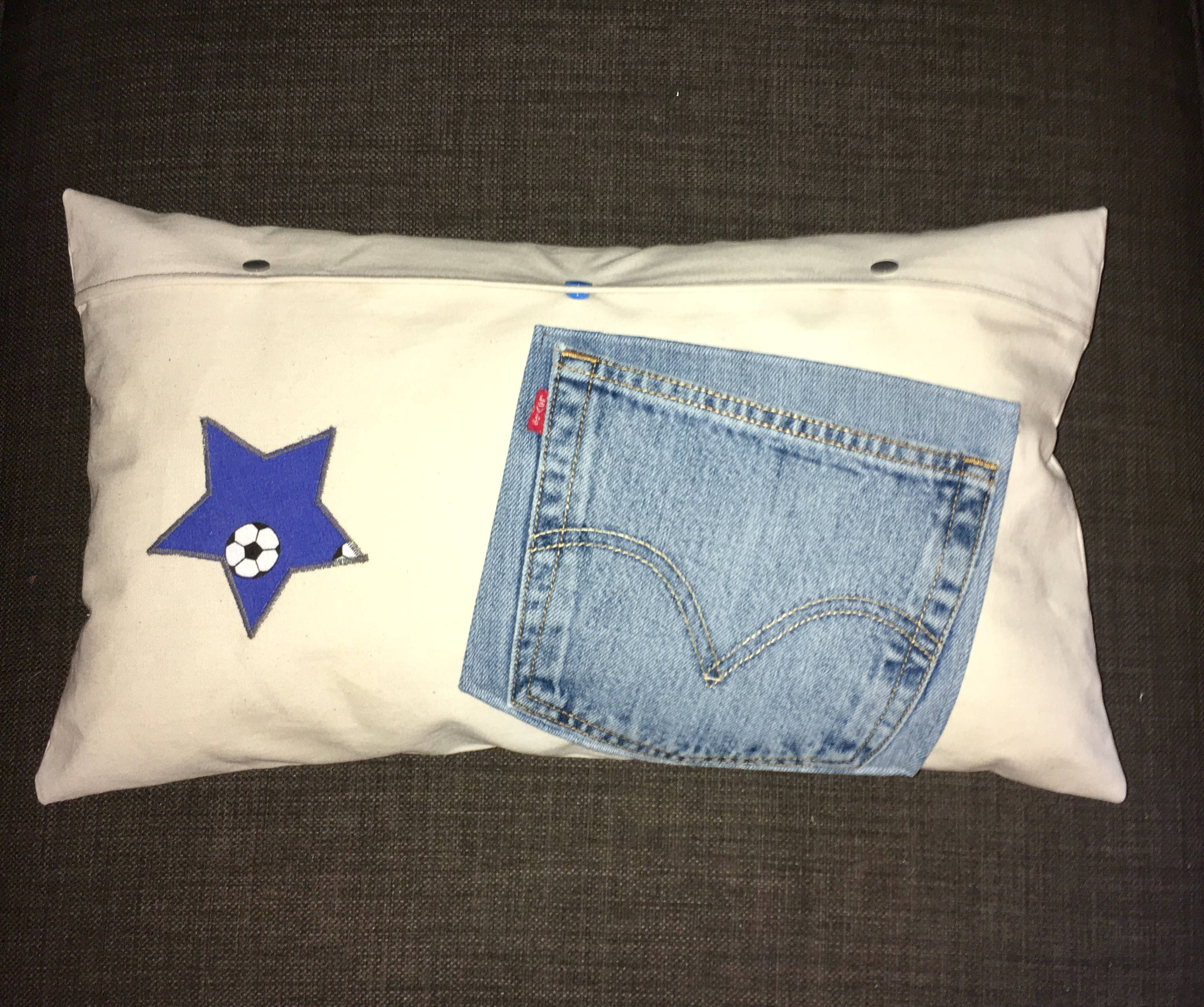 Personalised Boys Pocket Cushion Gift Ideal For Teenagers Etsy