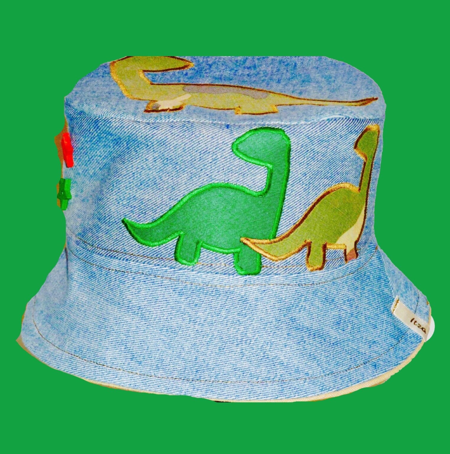 Dinosaur appliqué hat Dinosaur hat toddler sun hat boys Sun Etsy