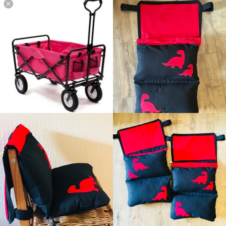 Kids Wagon Seat Pad Cushion For Festival Radio Flyer Retro Etsy