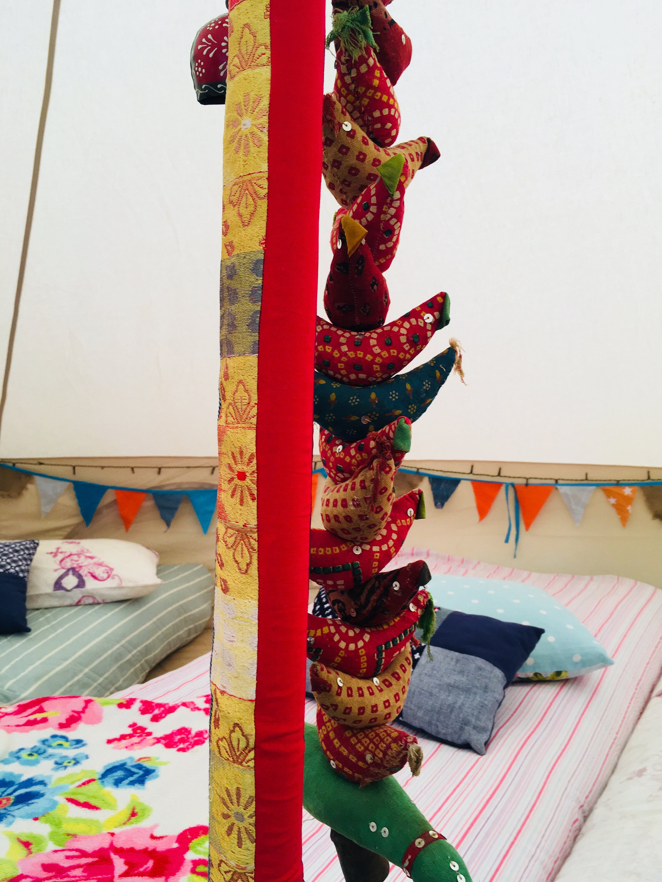 Bell tent pole cover Decorative pole cover bell tent Etsy