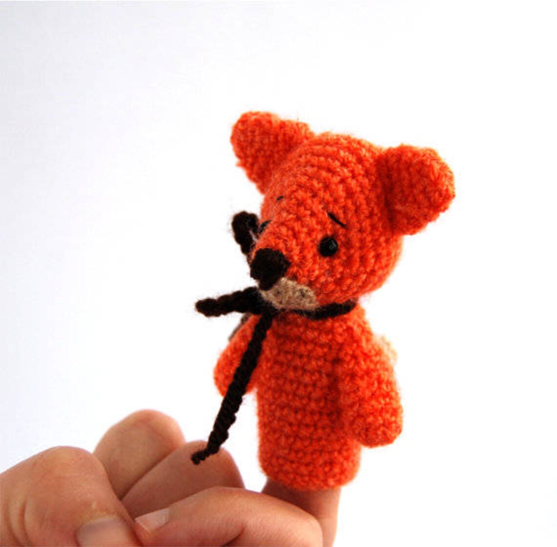 Fox Pattern, Vulpine Finger Puppet Tutorial, Downloadable Pdf File ...