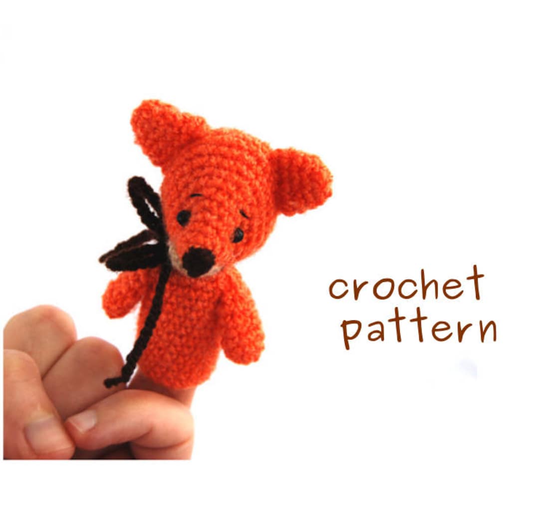 Fox Pattern, Vulpine Finger Puppet Tutorial, Downloadable Pdf File ...