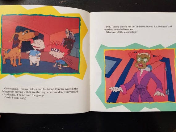 Rugrats Monster In The Garage Nicktoons Paperback Nickelodeon Etsy