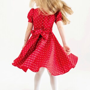 Linen dress, Wedding dress girl, Linen dress red, Linen dress boho, Wedding outfit girl, 1st day of school, Third birthday dress