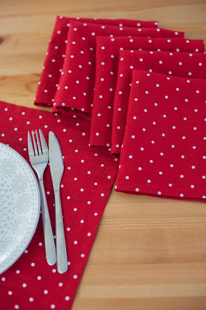 LINEN napkins 14x14 / 16x16 / 18x18 6 COLORS Etsy
