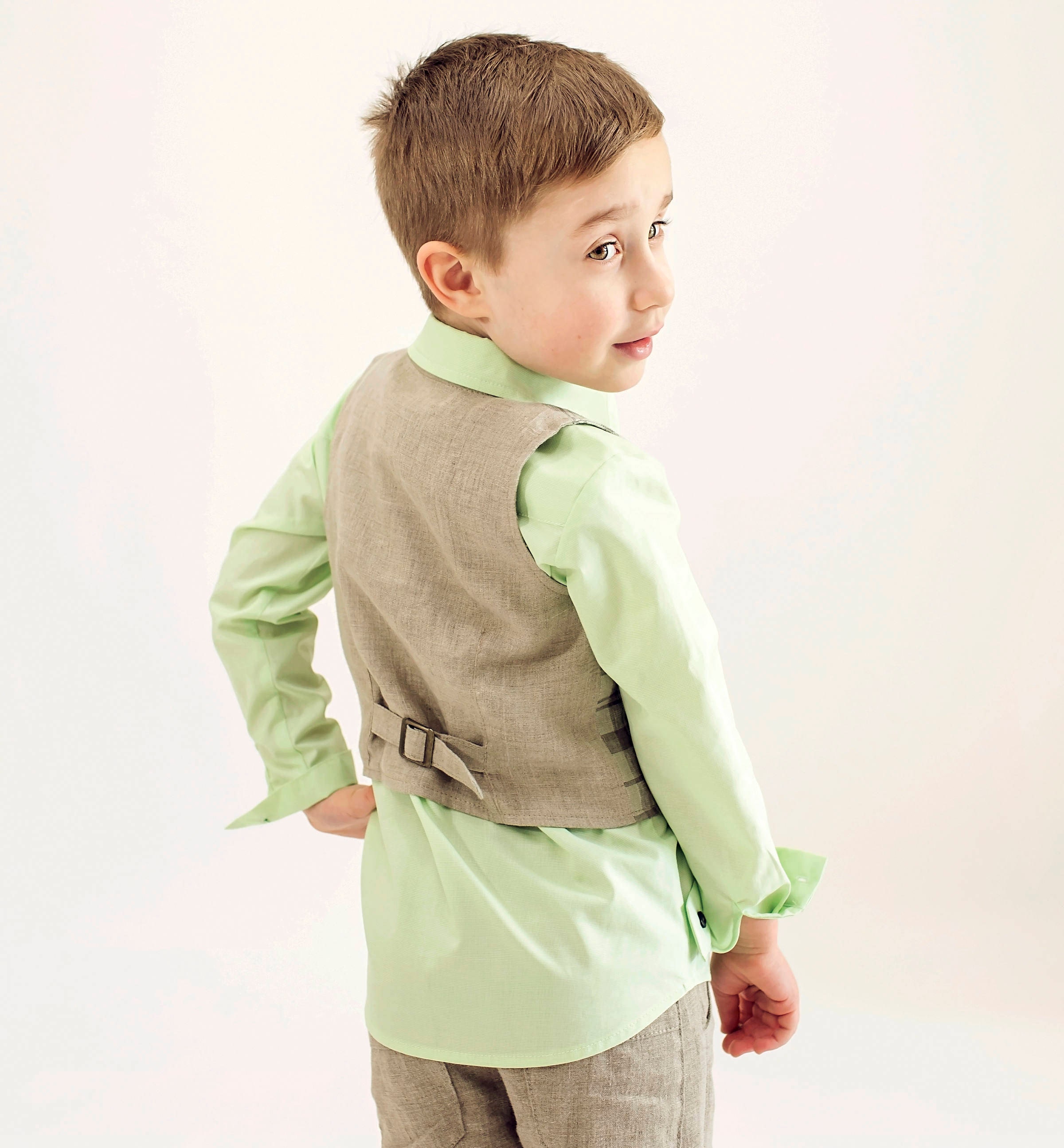 Vest Waistcoat Ring Bearer Outfit Ring Bearer Gift Linen Etsy