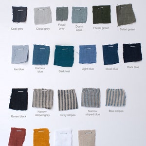 Linen skirt Pencil skirt 25 COLORS Stonewashed linen Mini skirt image 10