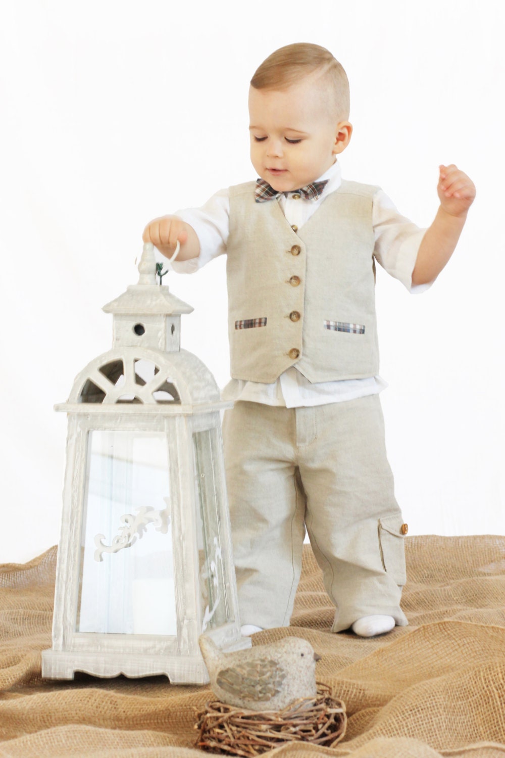 Waistcoat Vest Ring Bearer Outfit Ring Bearer Gift First Etsy