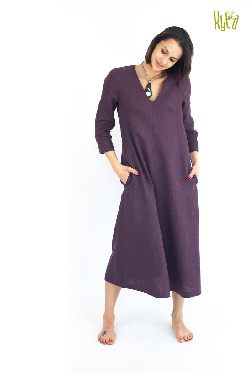 Katy Steel Linen Pocket Dress