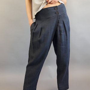 Linen pants 20+ colors Yoga pants women Linen harem pants Summer pants Drop crotch pants