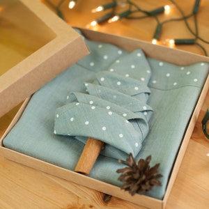 Christmas Cloth Napkins, Linen Dinner Napkins, Christmas Placemats, Girlfriend Christmas Gift, Parents Christmas Gift image 1