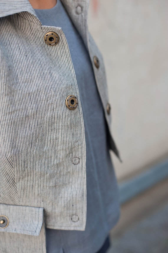 linen dress with jacket