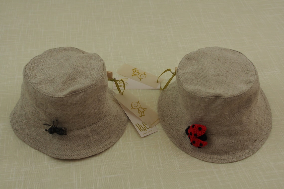 Baby Sun Hat Linen Sun Hat Bucket Hat Linen Hat for Kids Etsy
