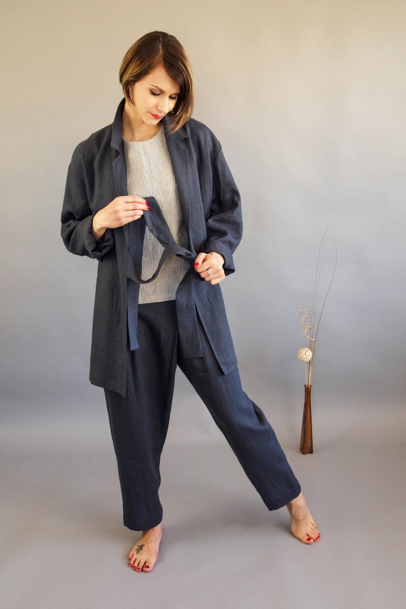 Coastal Kimono Jacket with Airy Scarf Drape Sml-2x main image 0