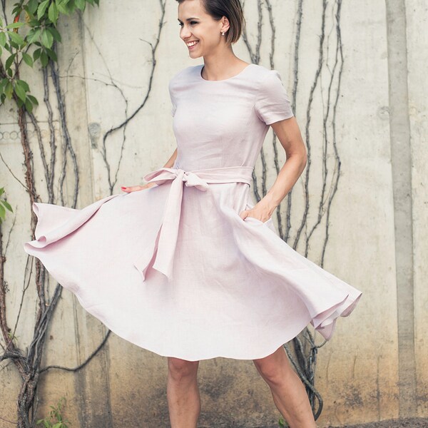 Lithuanian Linen Dress Etsy