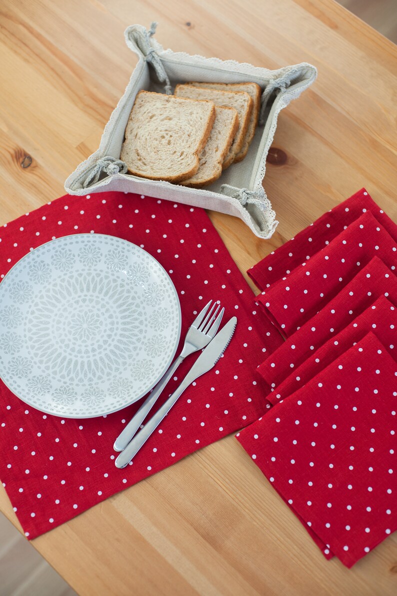 LINEN Napkins 14x14 / 16x16 / 18x18 6 COLORS Etsy