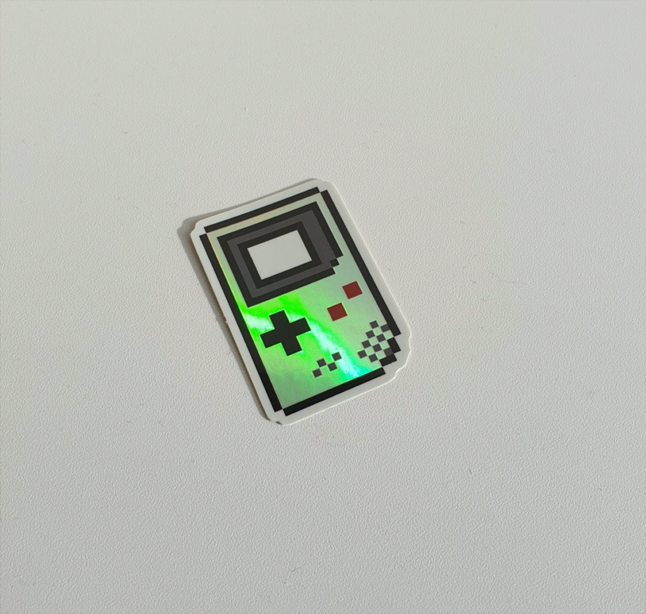 Silver Holo Original Gameboy Sticker Etsy