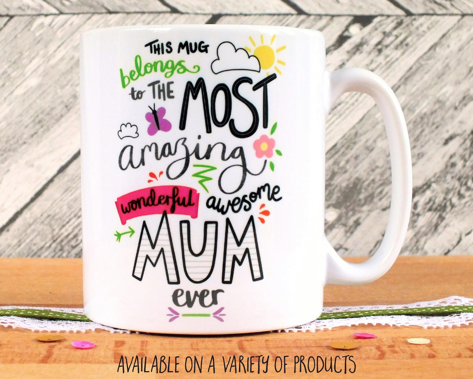 It is a mum. Mug for mum. amazing mum. gift for mum.
