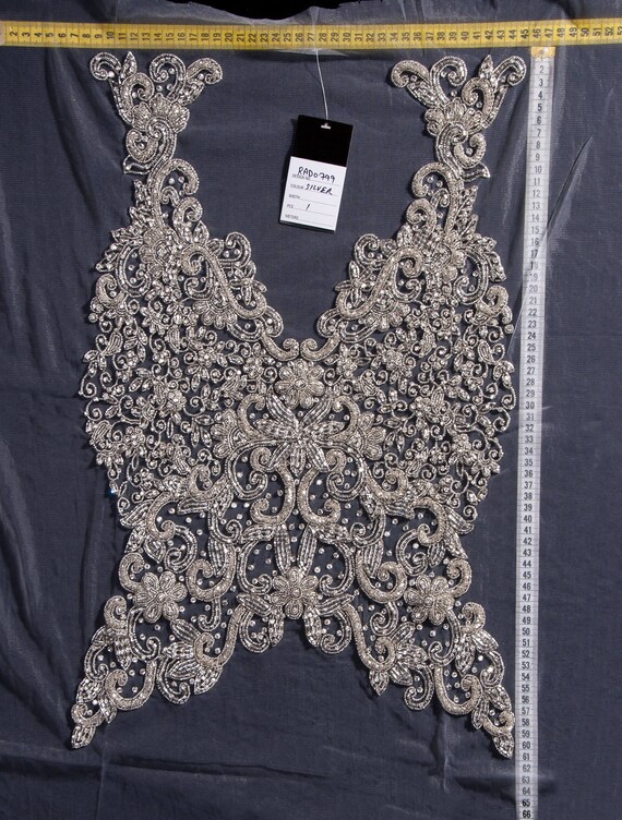 Embroidery of shiny stone Wedding dress made of Etsy