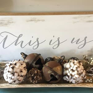 This is us|large wood sign|36&quot;x18&quot;
