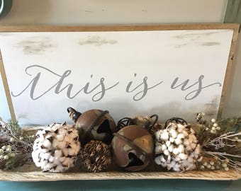 This is us|large wood sign|36"x18"