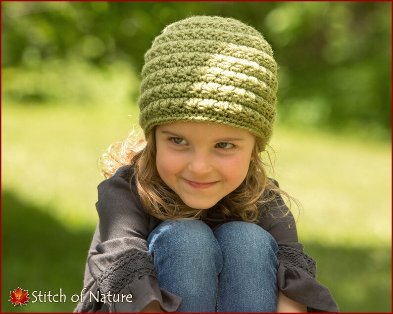 Crochet PATTERN The Odessa Messy Bun Hat, Ponytail Hat Pattern, Beanie Pattern Baby to Adult sizes Girls id: 16047 image 6