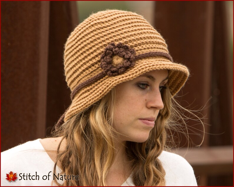 Crochet Hat PATTERN The Lexington Brimmed Hat Cloche Hat | Etsy