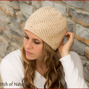 Crochet PATTERN - The Oak Ridge Reversible Spiral Beanie Hat (18" Doll Size, Baby to Adult sizes - Girls, Boys) - id: 16002