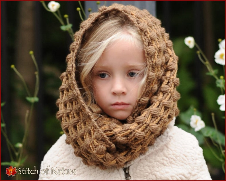 Crochet PATTERN The Oakland Infinity Scarf Pattern, Wrap Pattern Toddler to Adult sizes Girls id: 16043 image 1