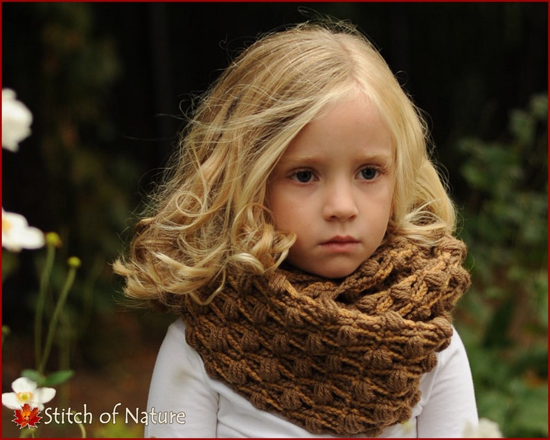 Crochet PATTERN The Oakland Infinity Scarf Pattern, Wrap Pattern Toddler to Adult sizes Girls id: 16043 image 3