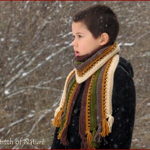 Crochet PATTERN The Heartland Shawl Scarf Pattern Toddler to Adult sizes Girls id: 16030 image 3
