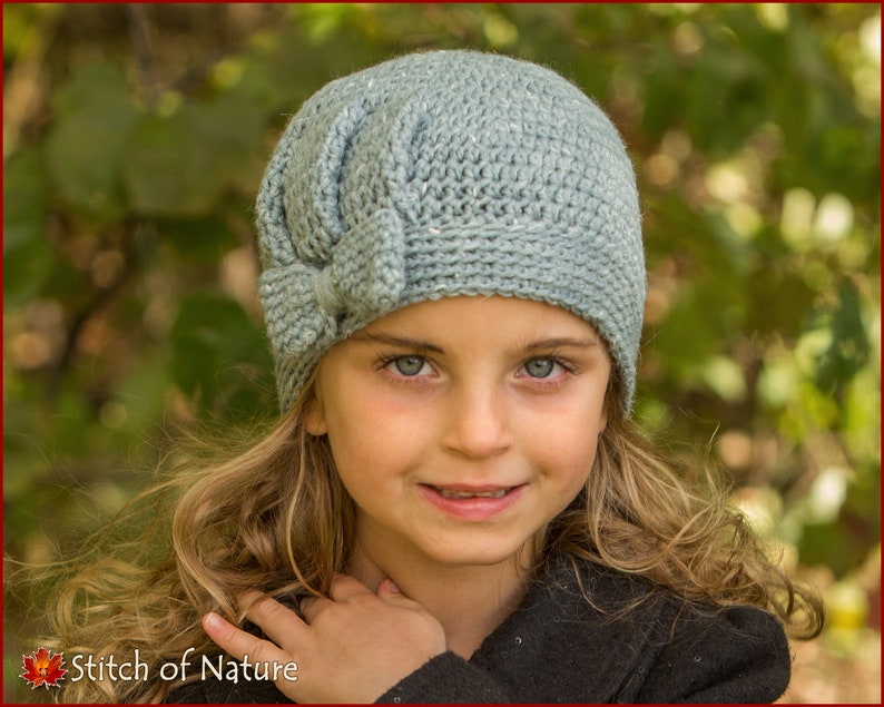 Crochet PATTERN The Vienna Vintage Hat with Pleats, Beanie Pattern Kidz & Cats doll, 18 Doll, Baby to Adult sizes Girls id: 16084 image 1